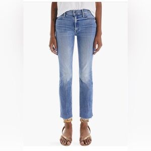 MOTHER The Dazzler Mid-rise Ankle Fray Jeans 29